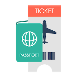 passport and ticket
